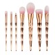 2021 New Arrivals Bling Diamond Luxury Makeup Brush Set Custom Logo Professional Makeup Brushes Kit